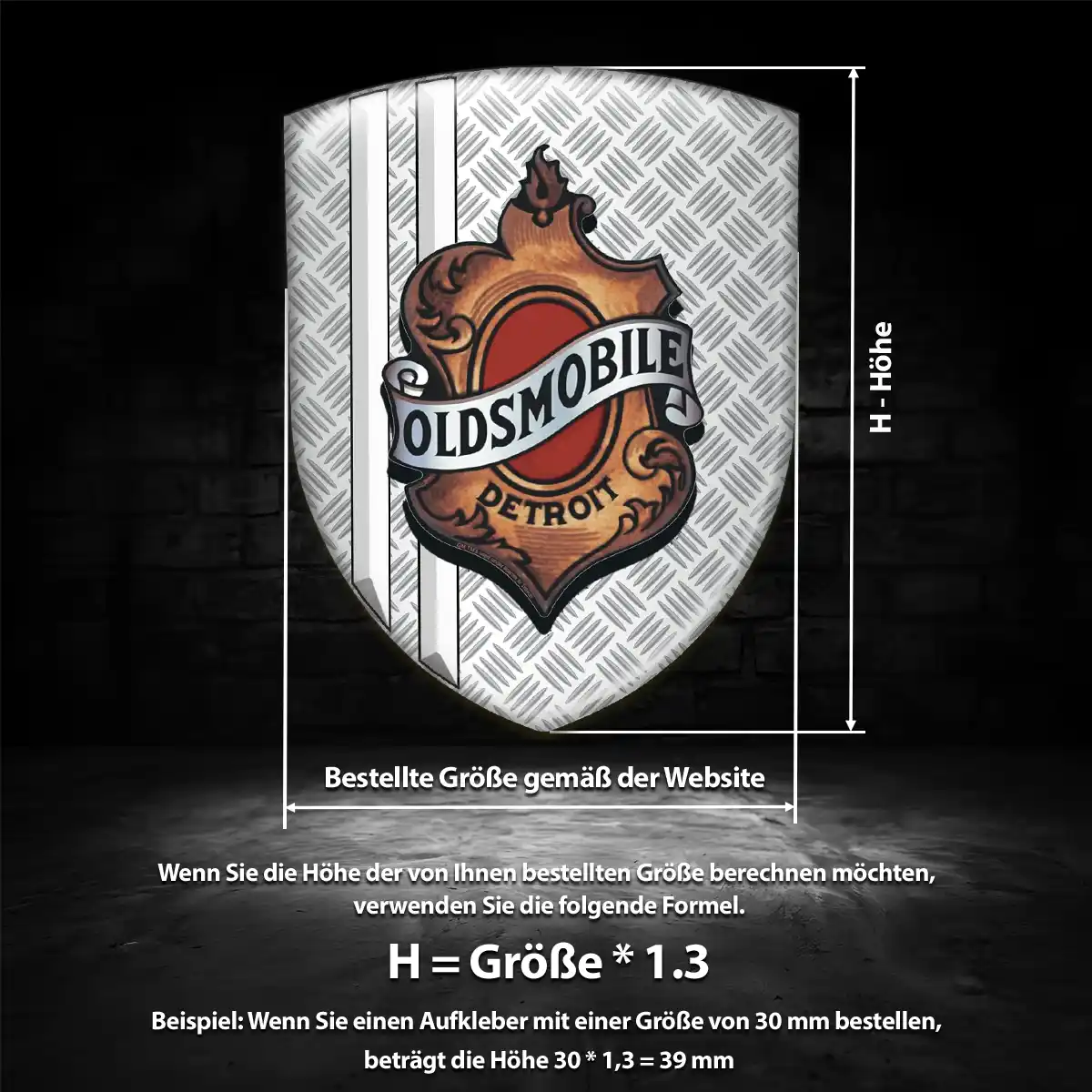 Oldsmobile Emblem Anspruchsvolles Design