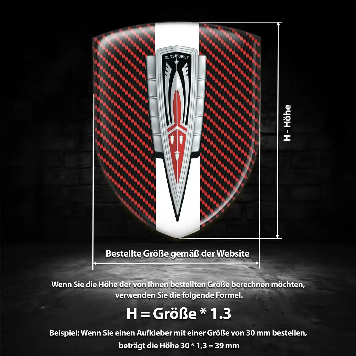 Oldsmobile Emblem Aufkleber Auto Exterieurdesign