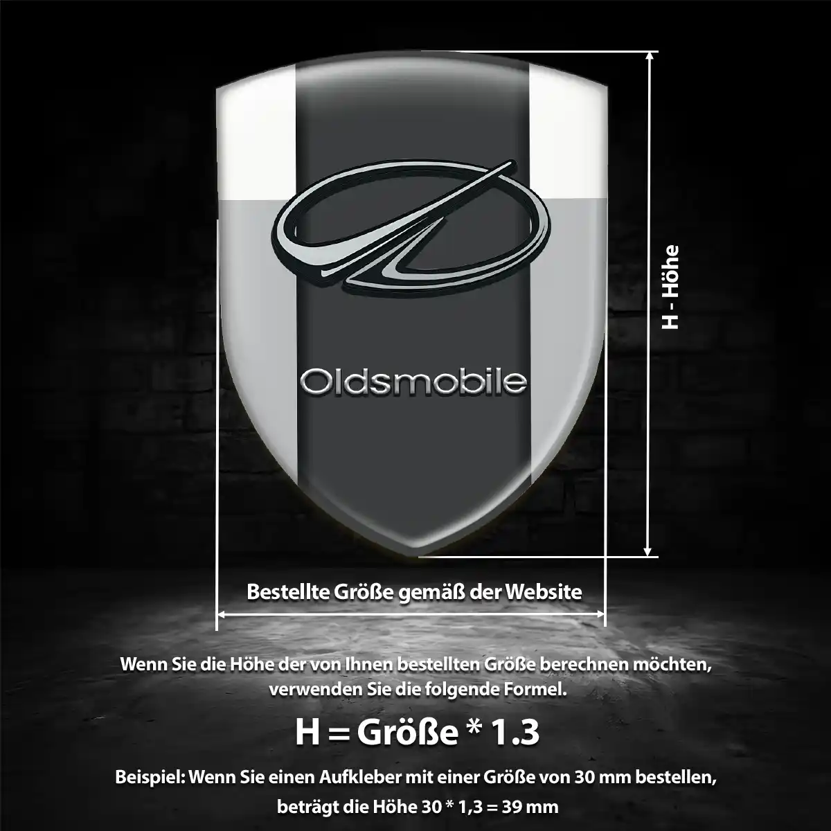 Oldsmobile Emblem Aufkleber Auto Hohe Qualität