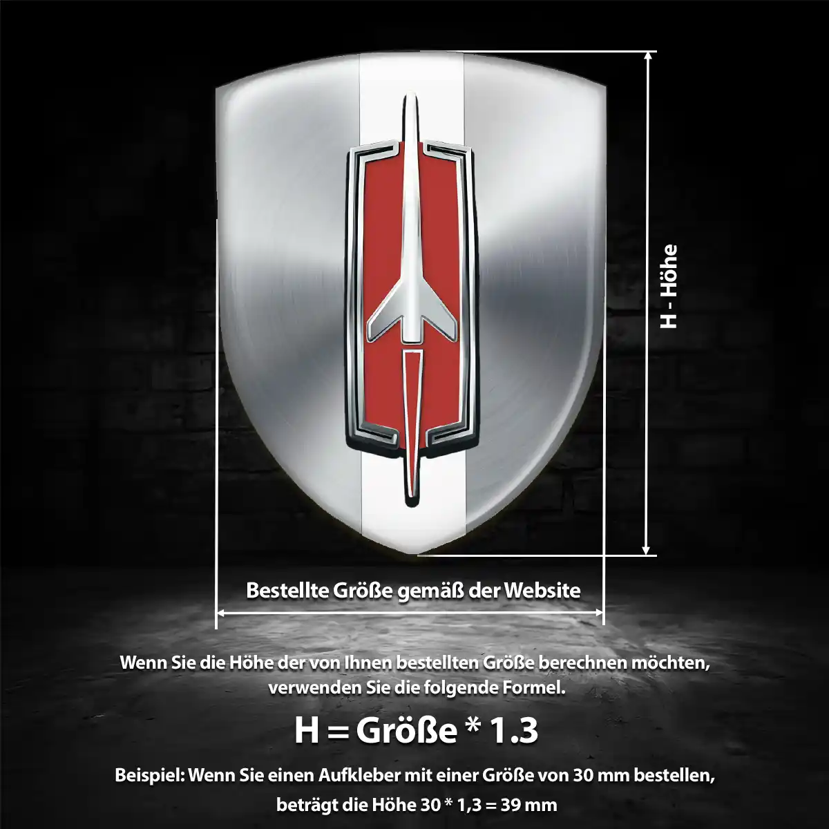 Oldsmobile Emblem Aufkleber Edles Design