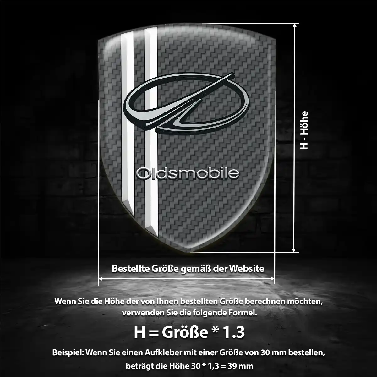 Oldsmobile Emblem Aufkleber Stilvolles Design
