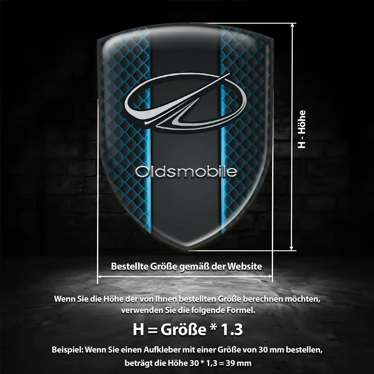 Oldsmobile Emblem Aufkleber Wappen Auto Stilvolles Design