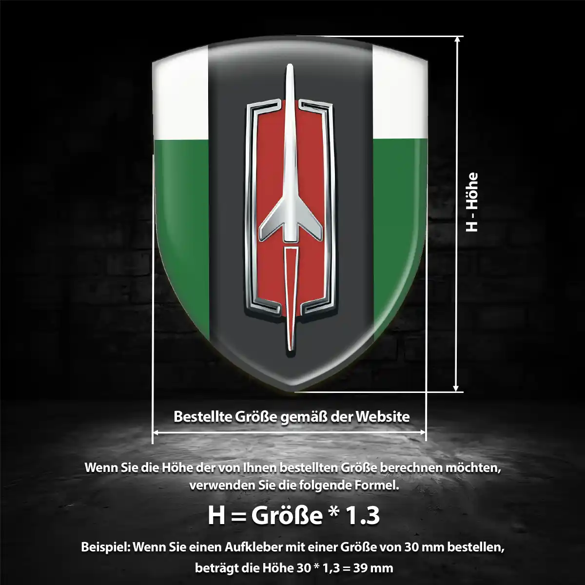 Oldsmobile Emblem Aufkleber Wappen Erstklassige Qualität