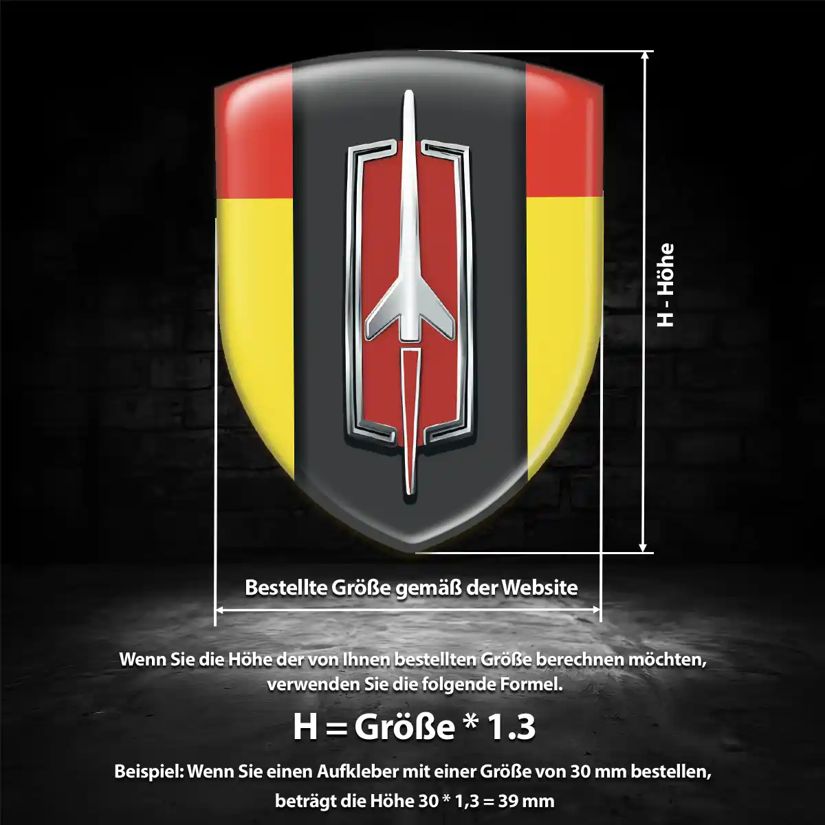 Oldsmobile Emblem Aufkleber Wappen Premiumqualität