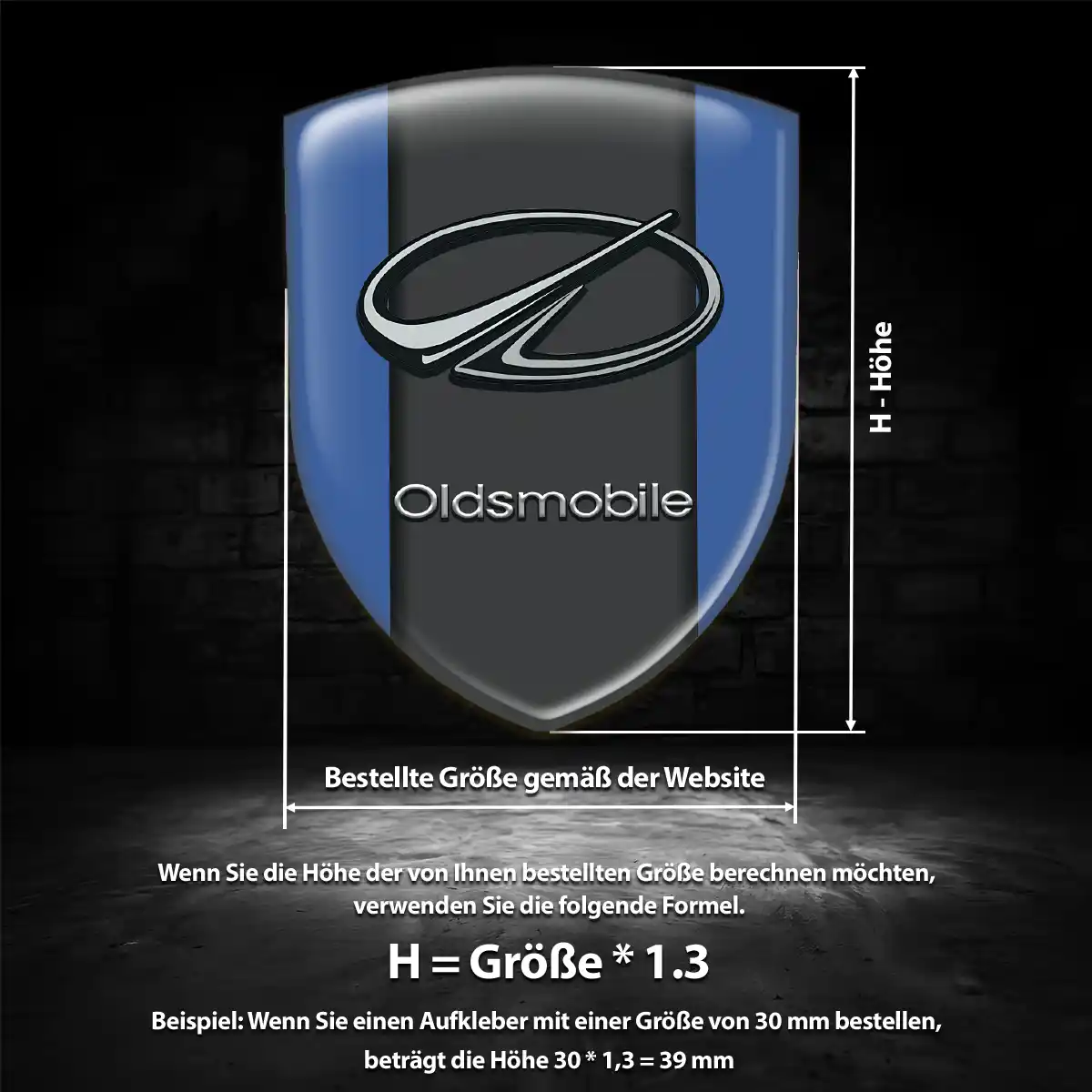 Oldsmobile Emblem Ausdrucksstarkes Design