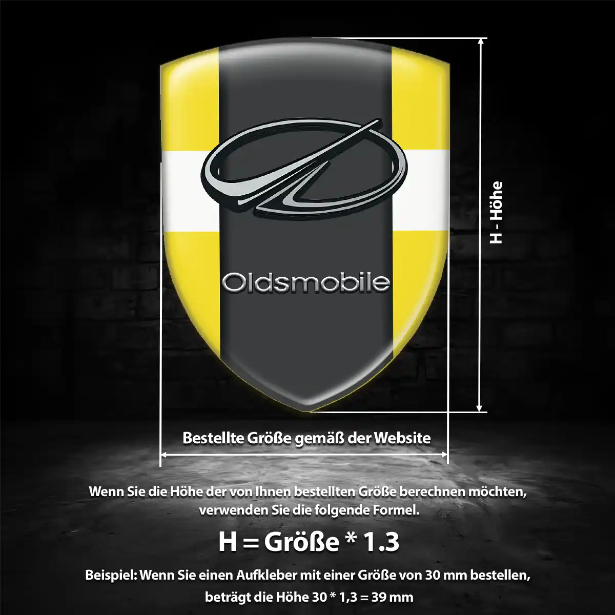 Oldsmobile Emblem Auto Ausdrucksstarkes Design
