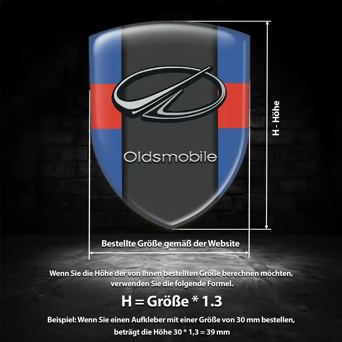 Oldsmobile Emblem Auto Limitierte Auflage