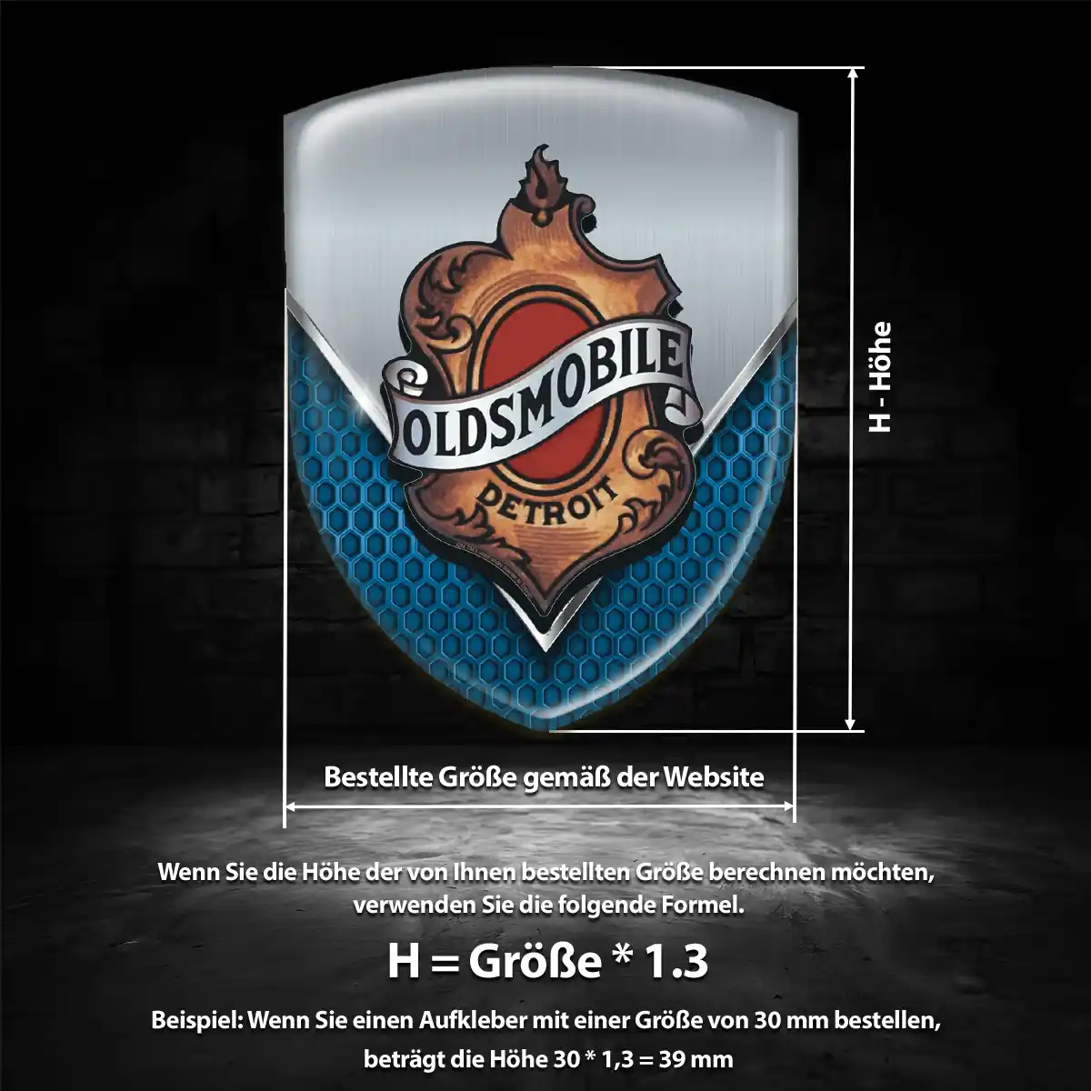 Oldsmobile Emblem Hohe Qualität