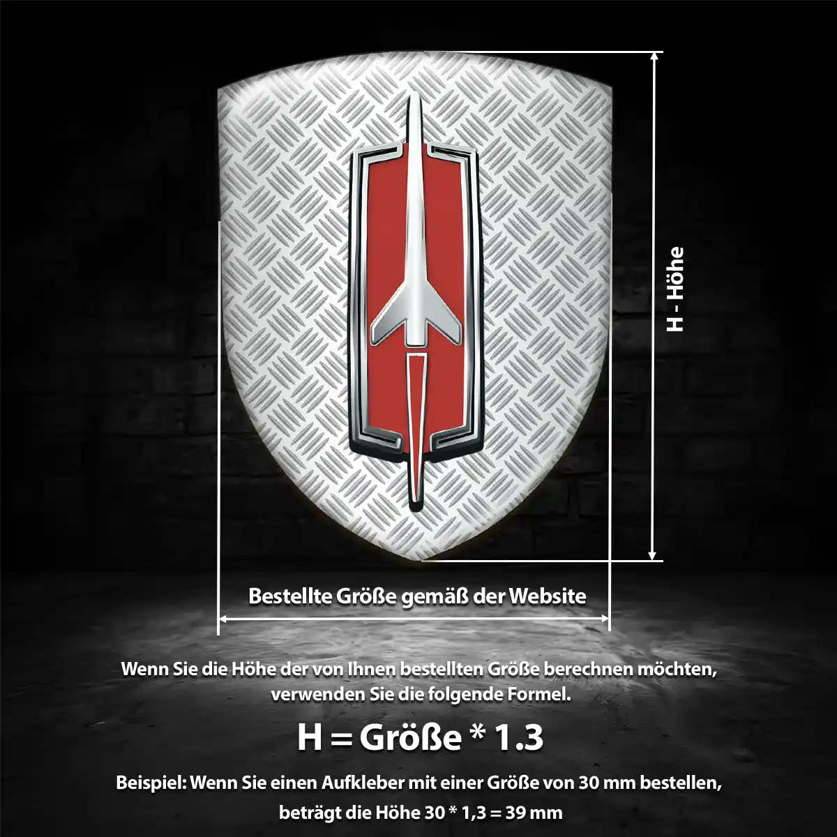 Oldsmobile Emblem Wappen Aufkleber Auto Elegantes Design