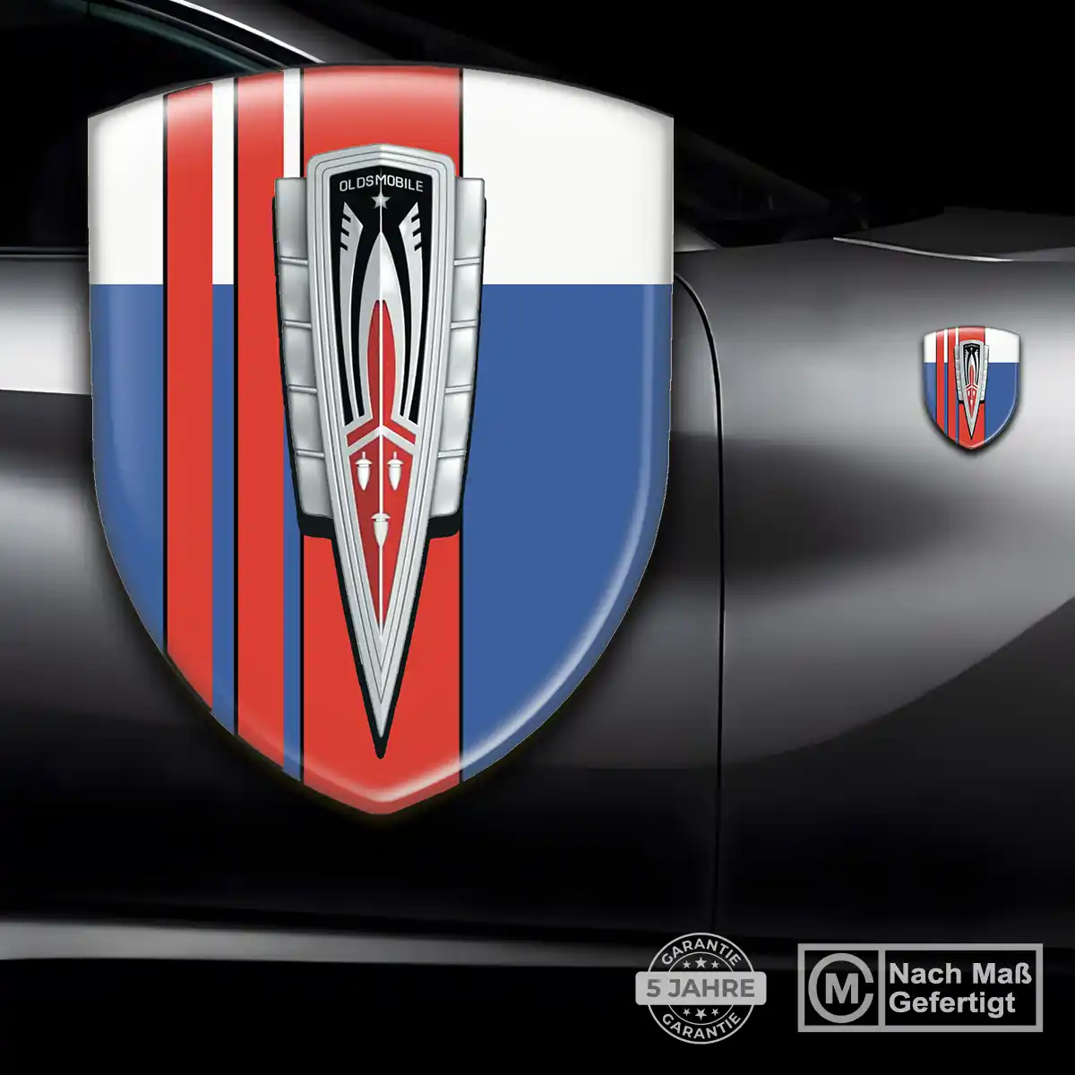 Oldsmobile Emblem Wappen Aufkleber Auto Markenedition