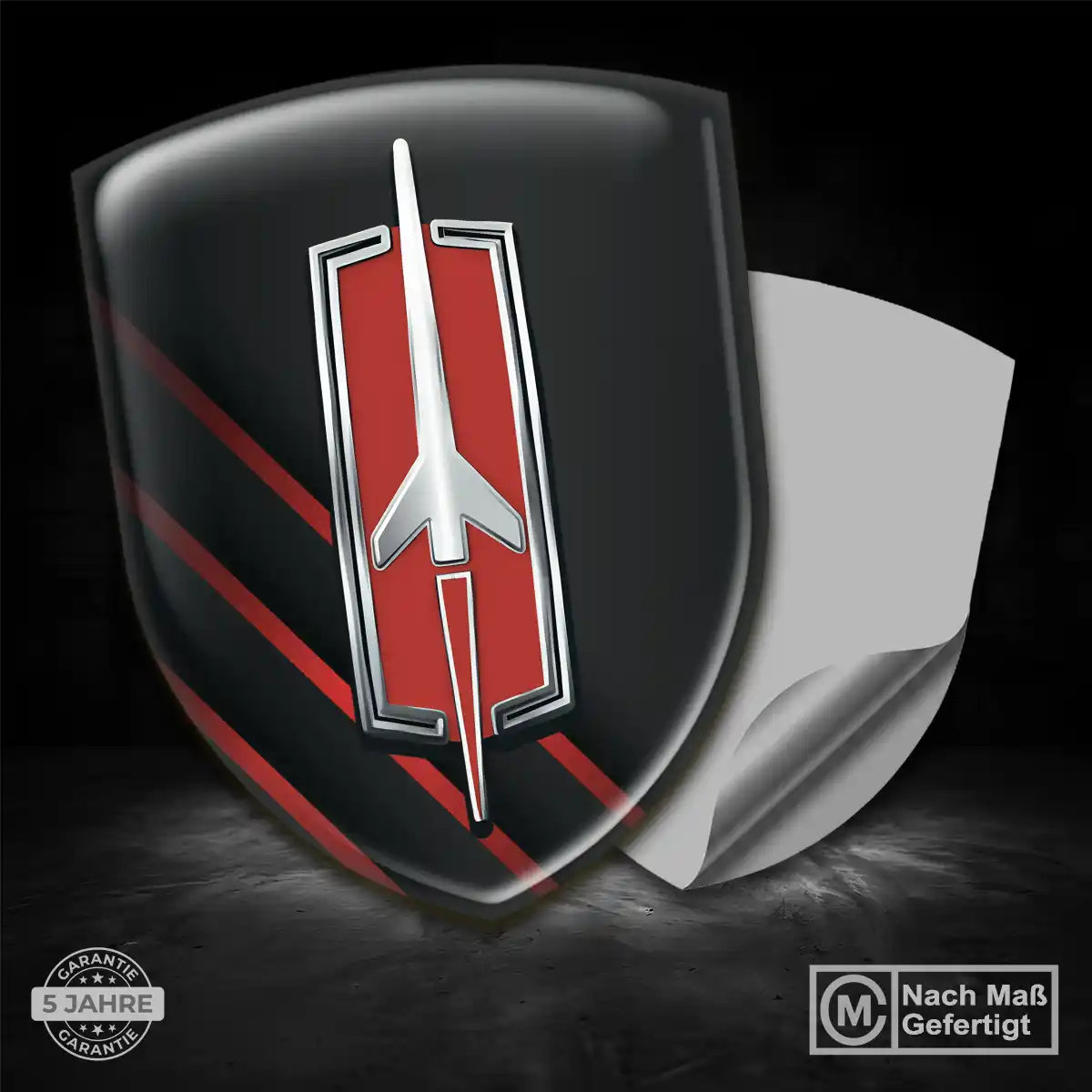 Oldsmobile Emblem Wappen Aufkleber Interieurdesign