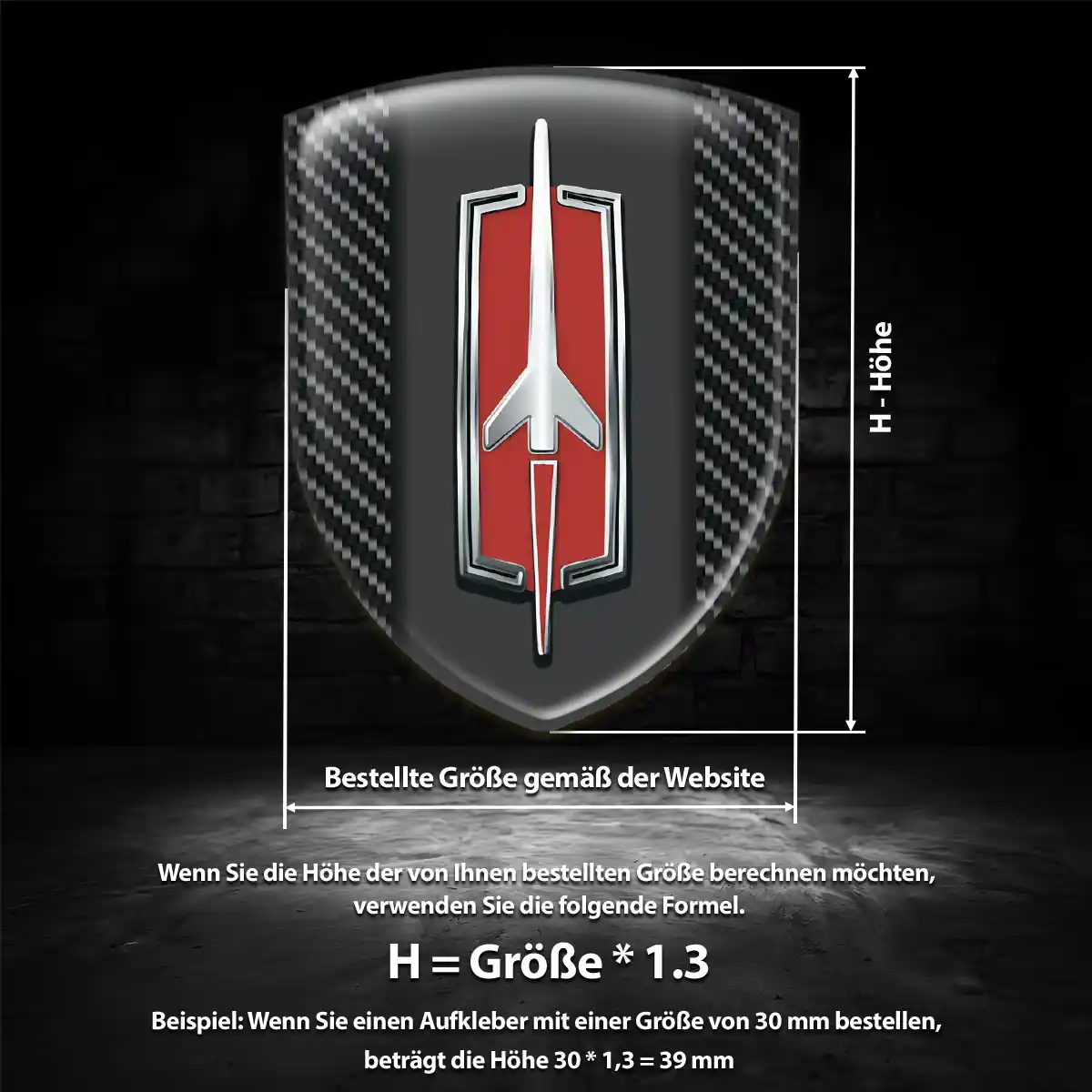 Oldsmobile Emblem Wappen Aufkleber Modernes Design
