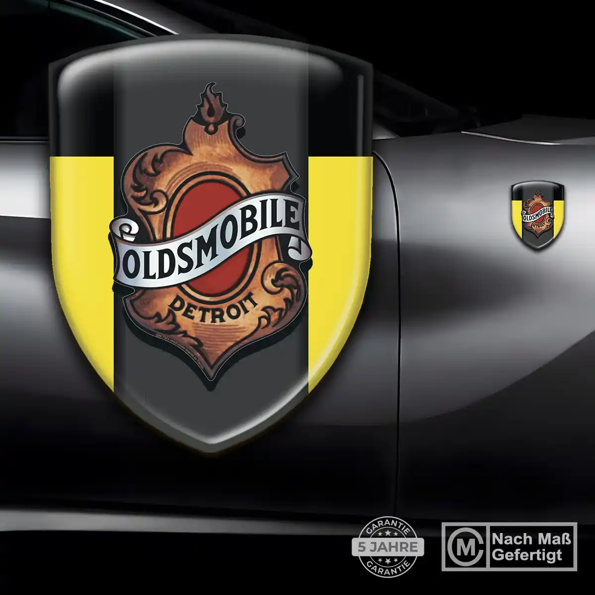 Oldsmobile Emblem Wappen Aufkleber Premium-Edition
