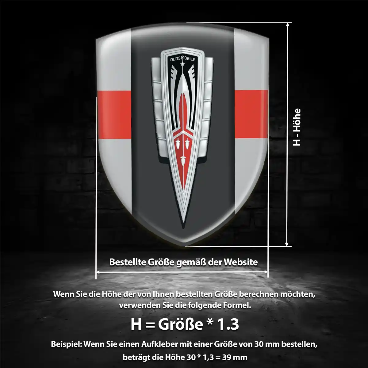 Oldsmobile Emblem Wappen Auto Edles Design