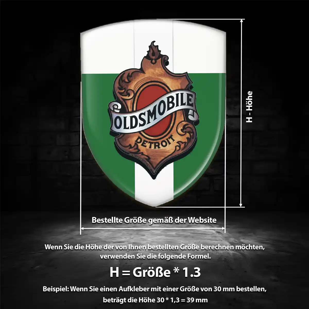 Oldsmobile Emblem Wappen Auto Interieurdesign