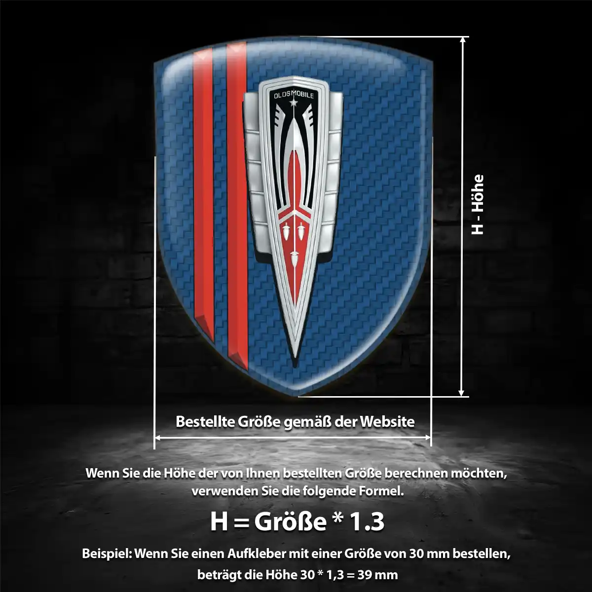 Oldsmobile Emblem Wappen Edles Design