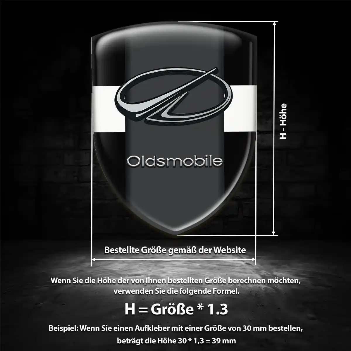 Oldsmobile Emblem Wappen Premium-Edition