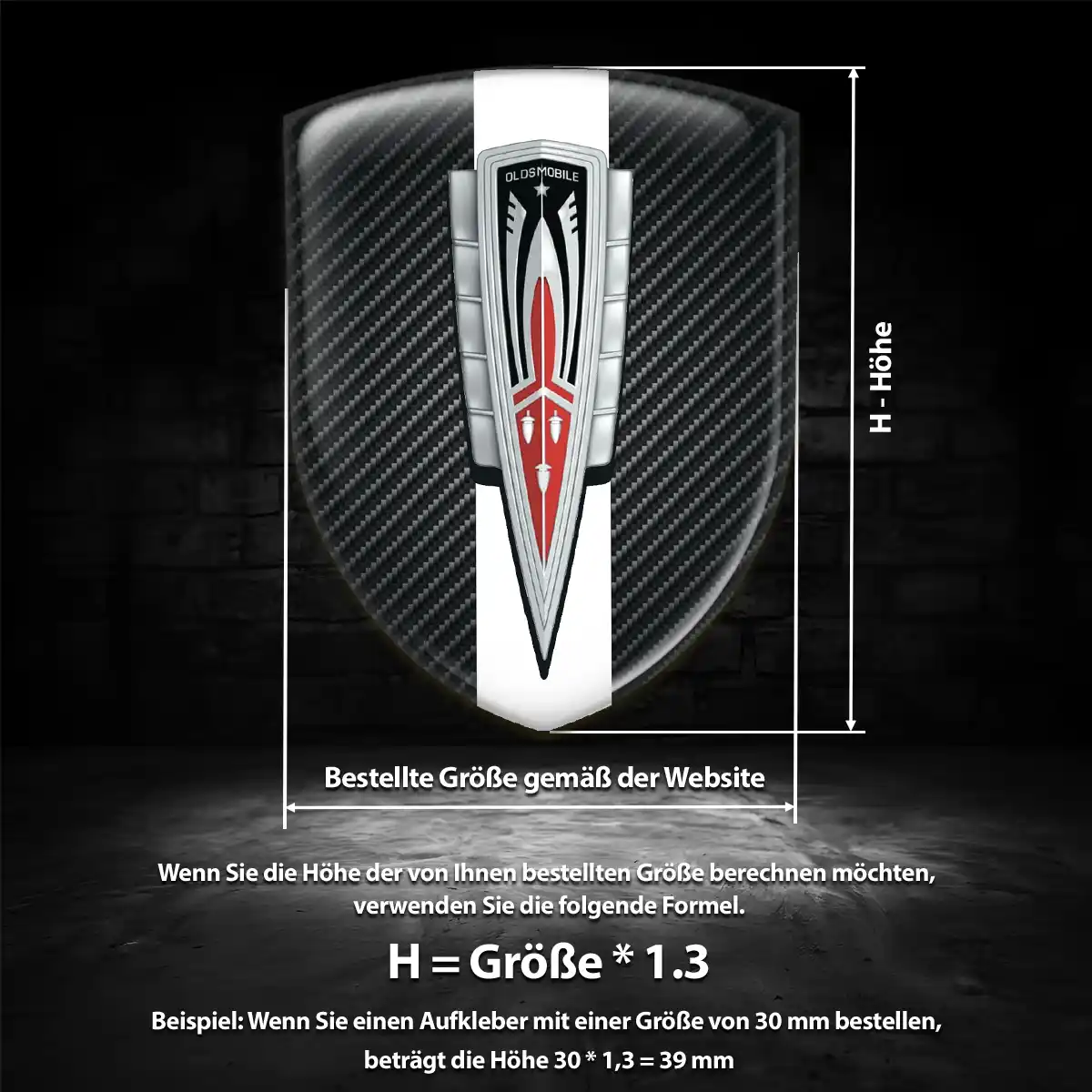 Oldsmobile Embleme Auto Stilvolles Design