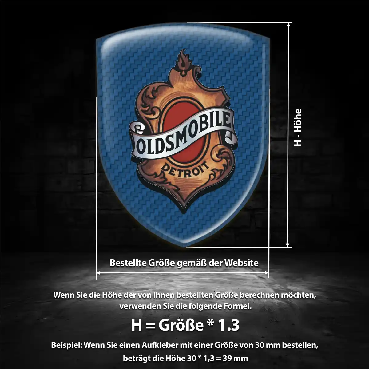 Oldsmobile Embleme Premiumqualität
