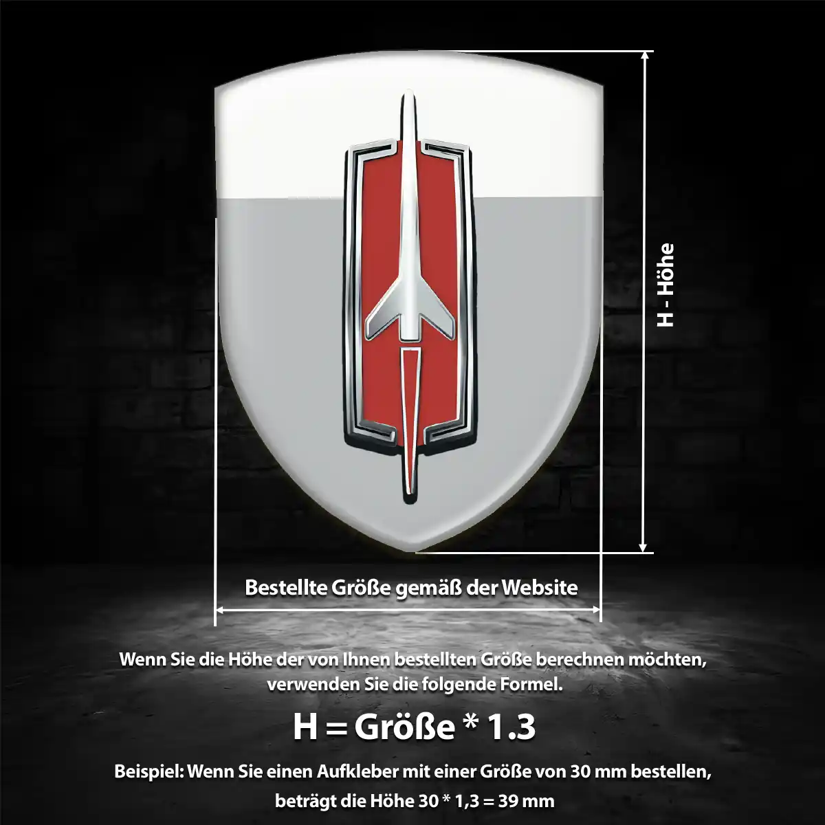 Oldsmobile Embleme Silikon Aufkleber Anspruchsvolles Design