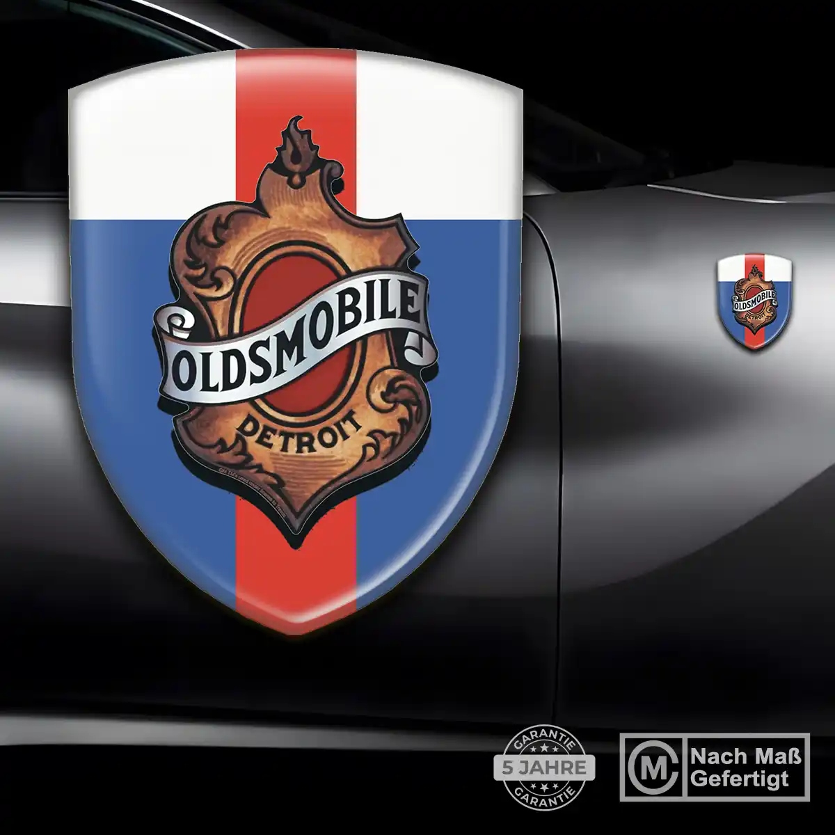 Oldsmobile Embleme Silikon Aufkleber Auto Markenedition