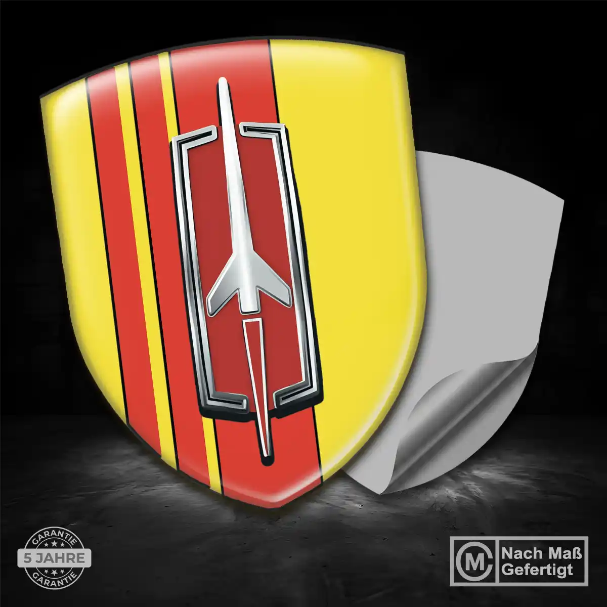 Oldsmobile Embleme Silikon Aufkleber Edles Design