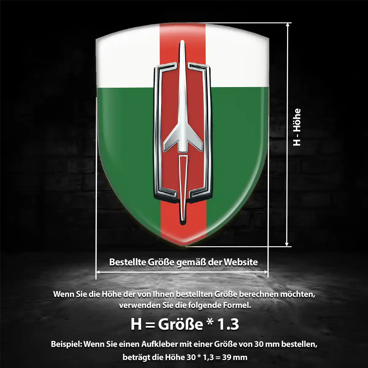 Oldsmobile Embleme Silikon Aufkleber Limitierte Auflage