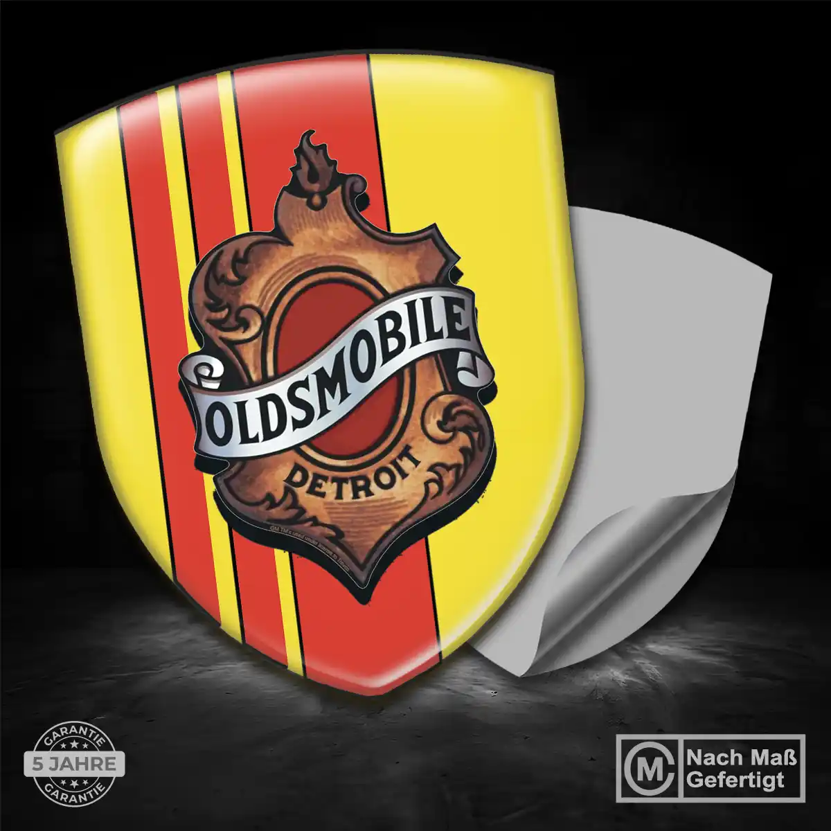 Oldsmobile Embleme Silikon Aufkleber Markenedition