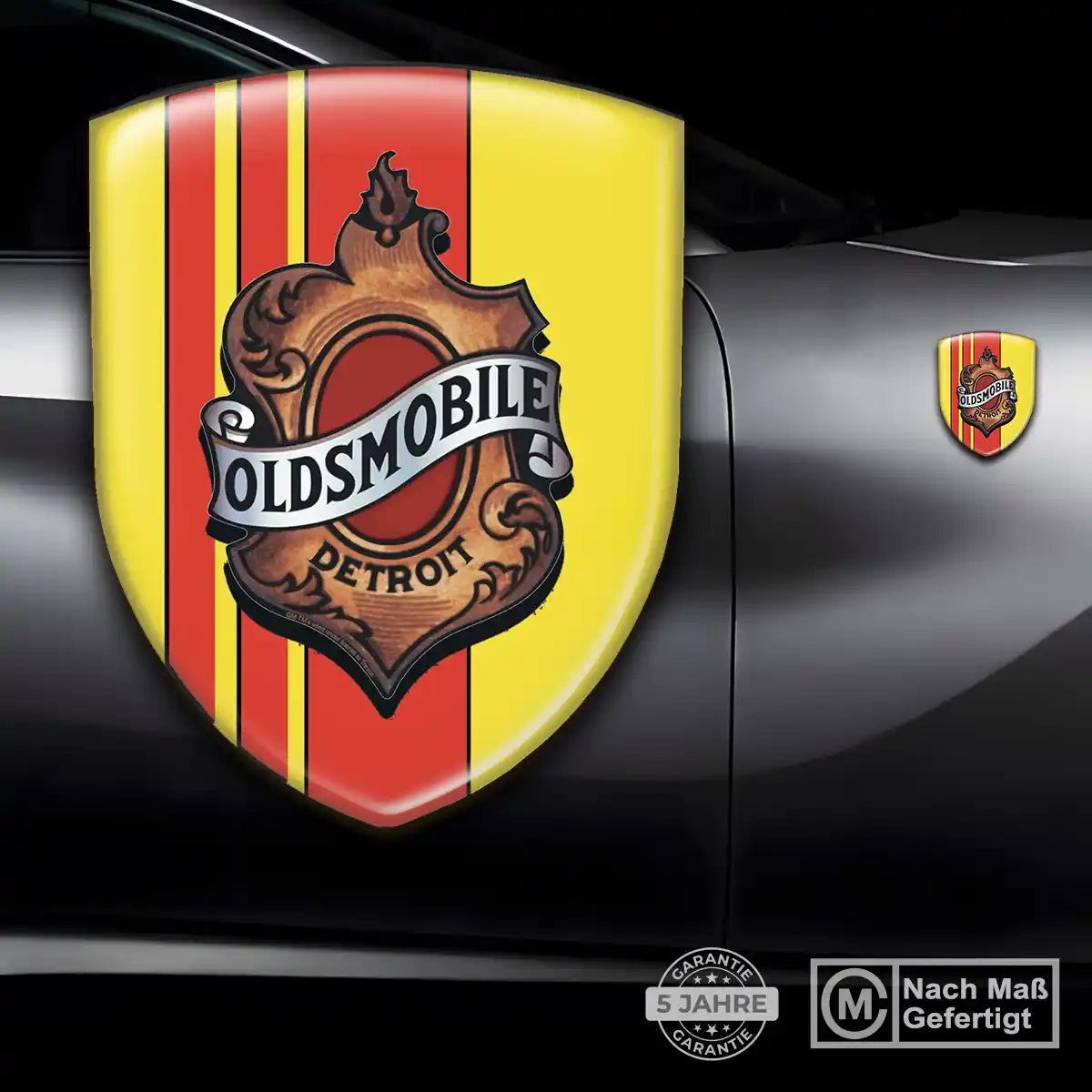 Oldsmobile Embleme Silikon Aufkleber Markenedition