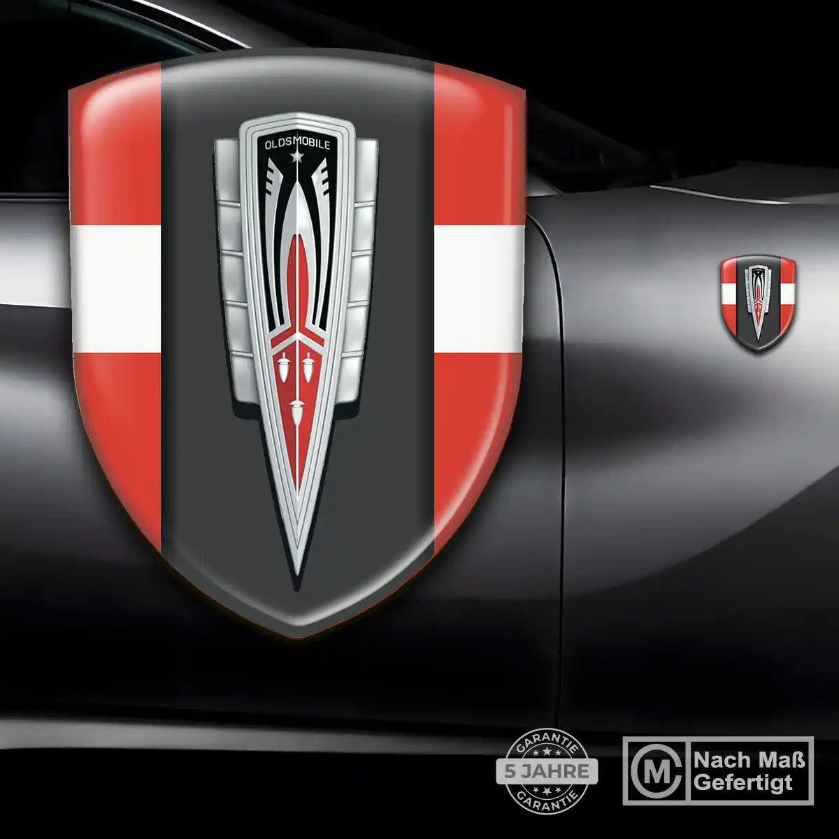 Oldsmobile Embleme Silikon Aufkleber Premiumqualität