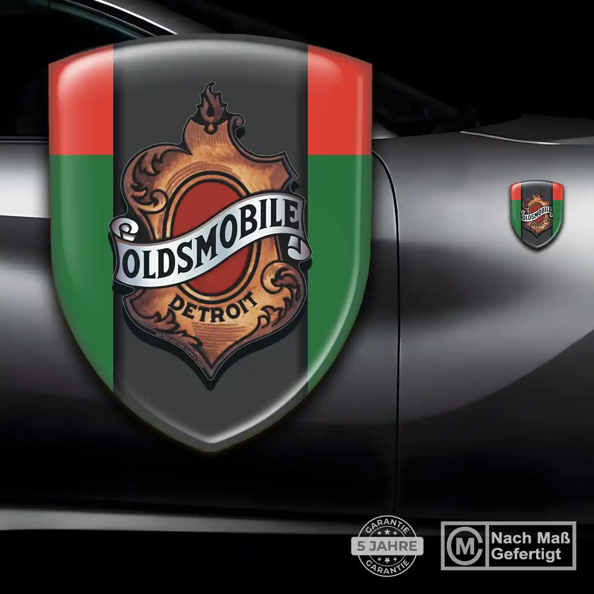 Oldsmobile Embleme Silikon Aufkleber Tuningfahrzeug