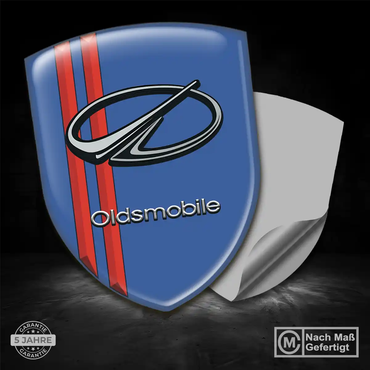 Oldsmobile Silikon Aufkleber Elegantes Design