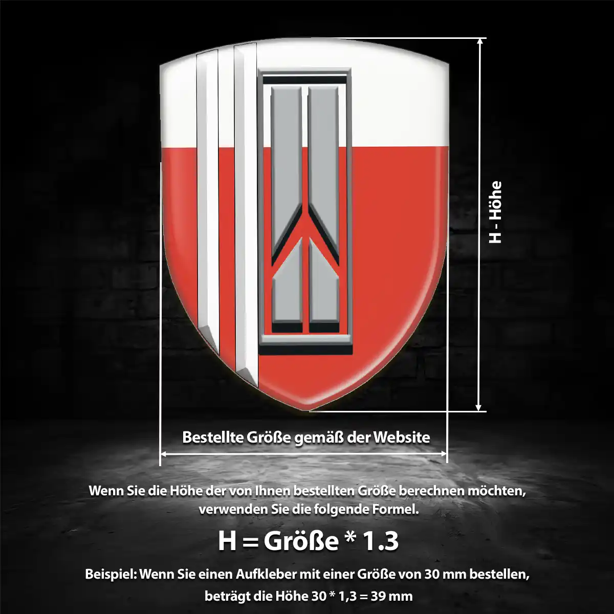 Oldsmobile Silikon Aufkleber Embleme Exterieurdesign