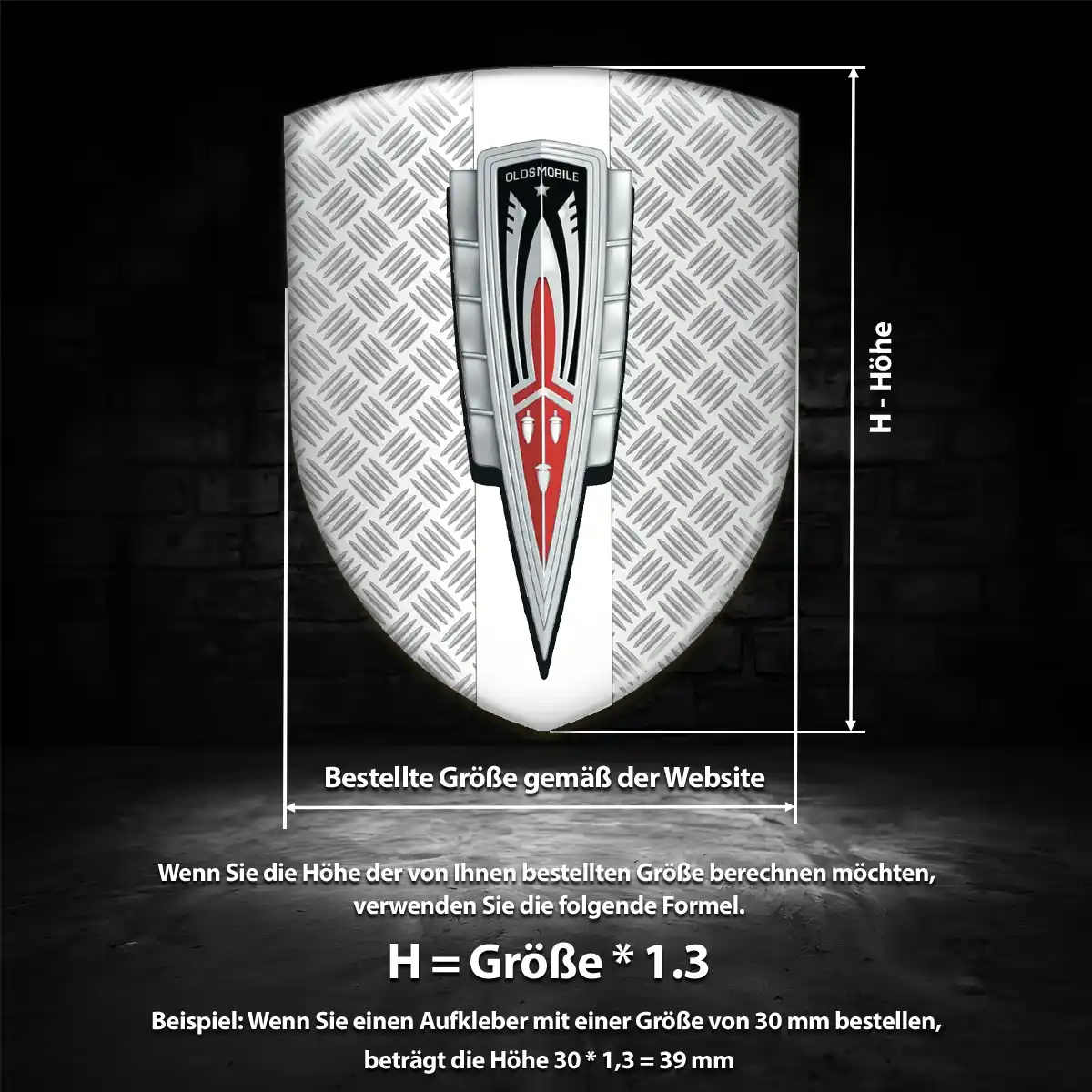 Oldsmobile Silikon Aufkleber Embleme Hohe Qualität