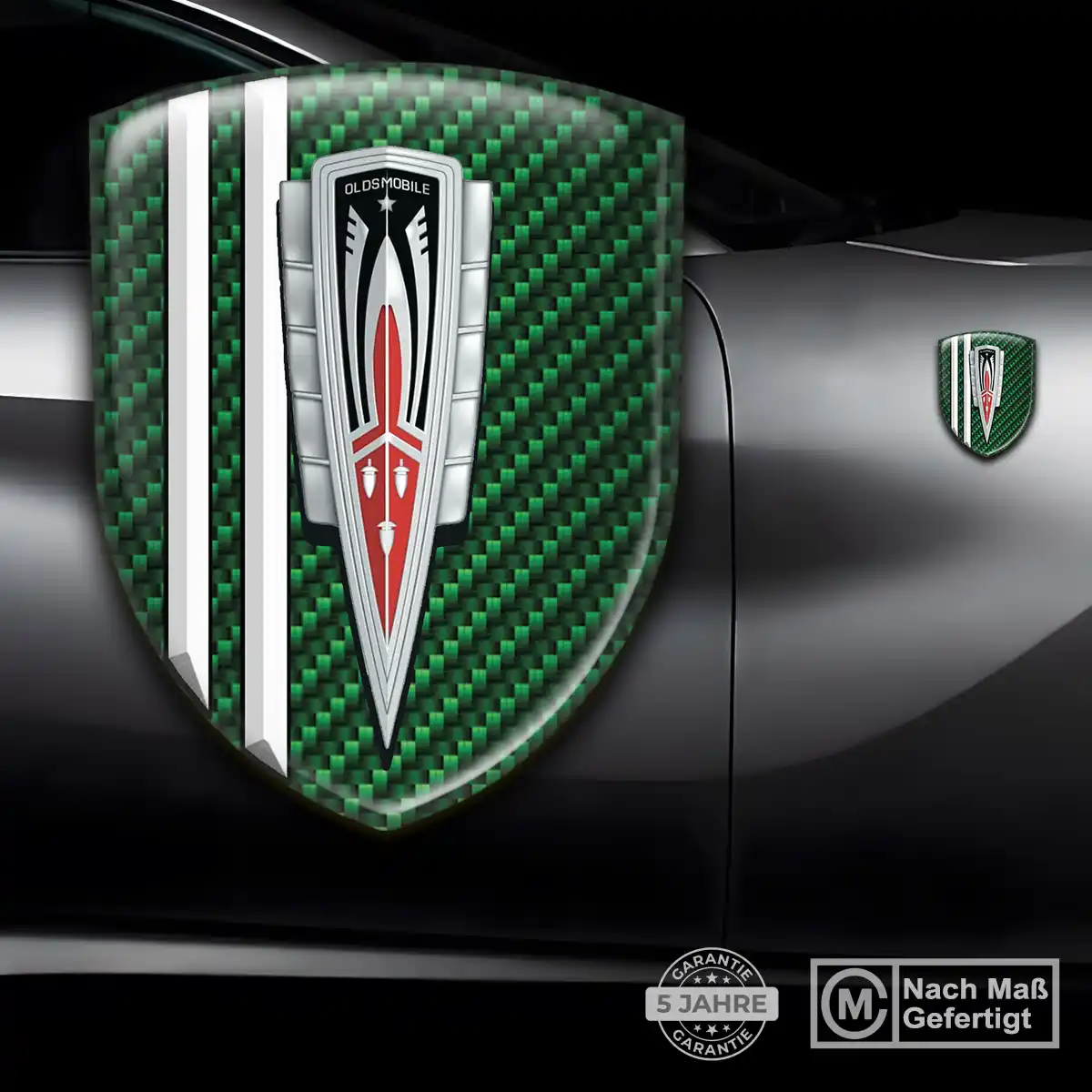 Oldsmobile Silikon Aufkleber Wappen Ausdrucksstarkes Design
