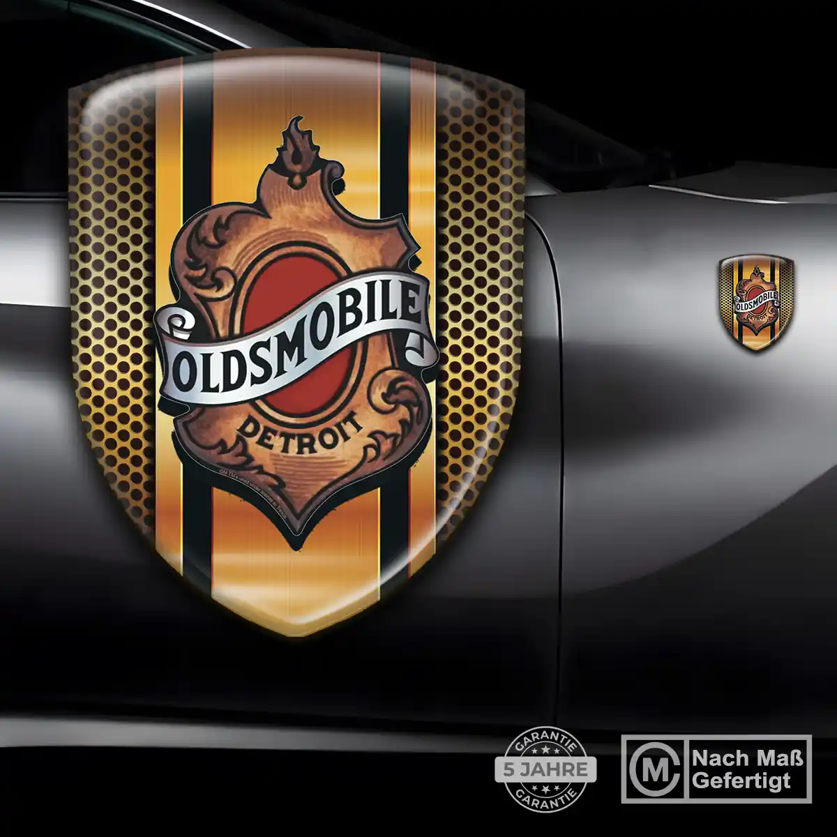 Oldsmobile Silikon Aufkleber Wappen Auto Elegantes Design