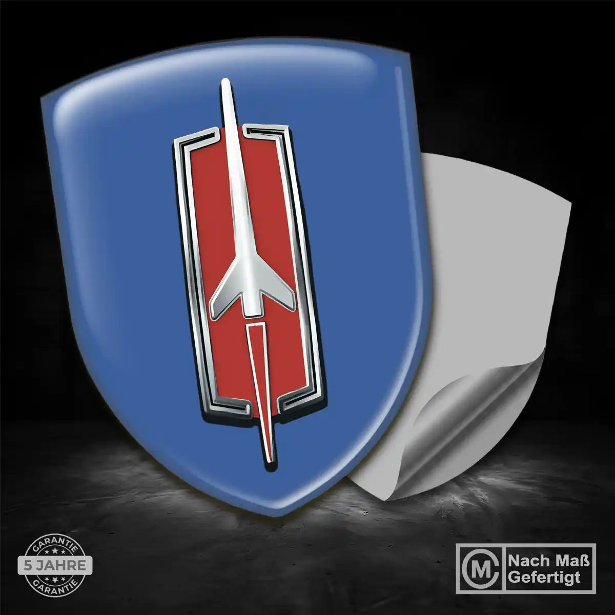 Oldsmobile Silikon Aufkleber Wappen Auto Hochwertiges Harz