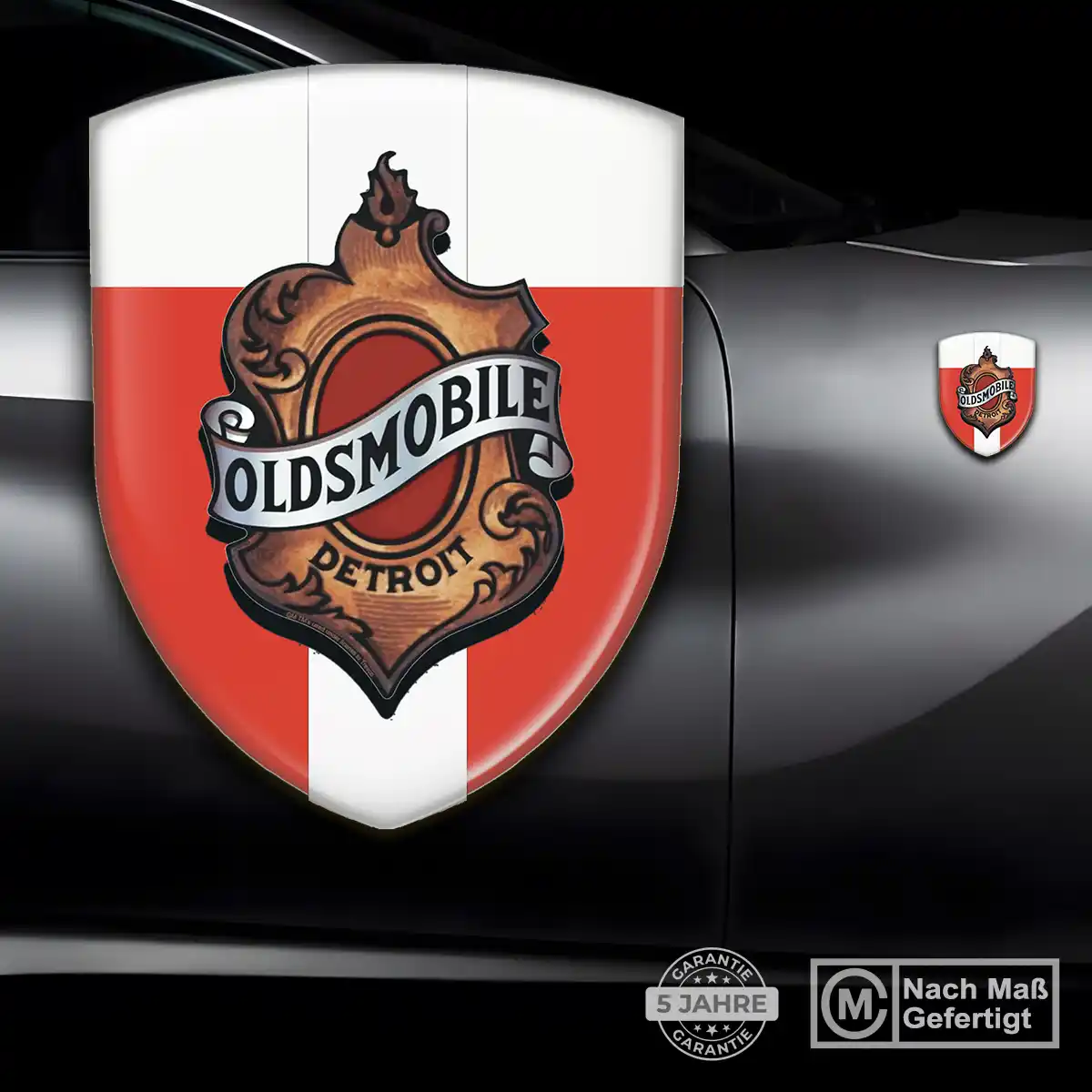 Oldsmobile Silikon Aufkleber Wappen Auto Limitierte Auflage