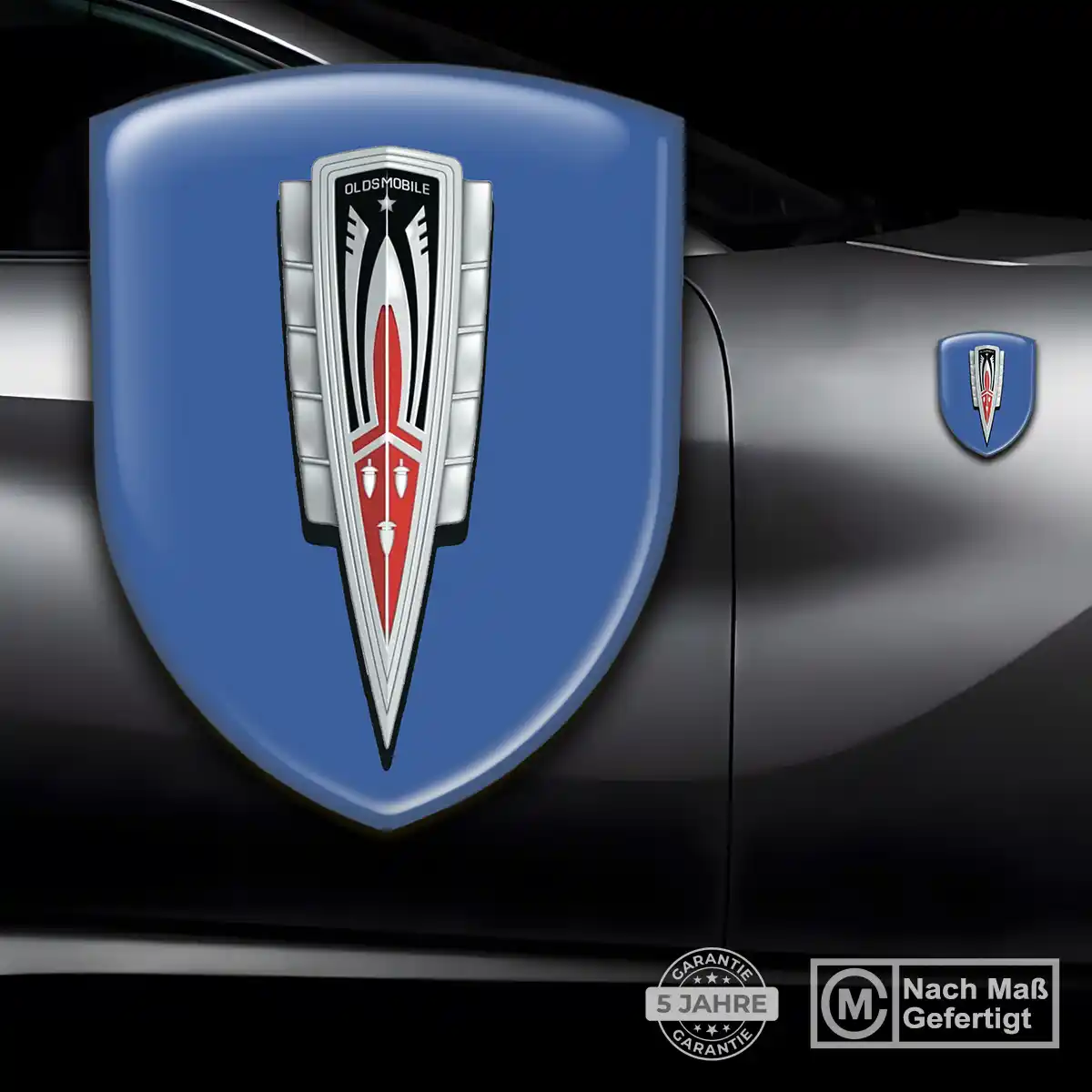 Oldsmobile Silikon Aufkleber Wappen Luxus-Edition