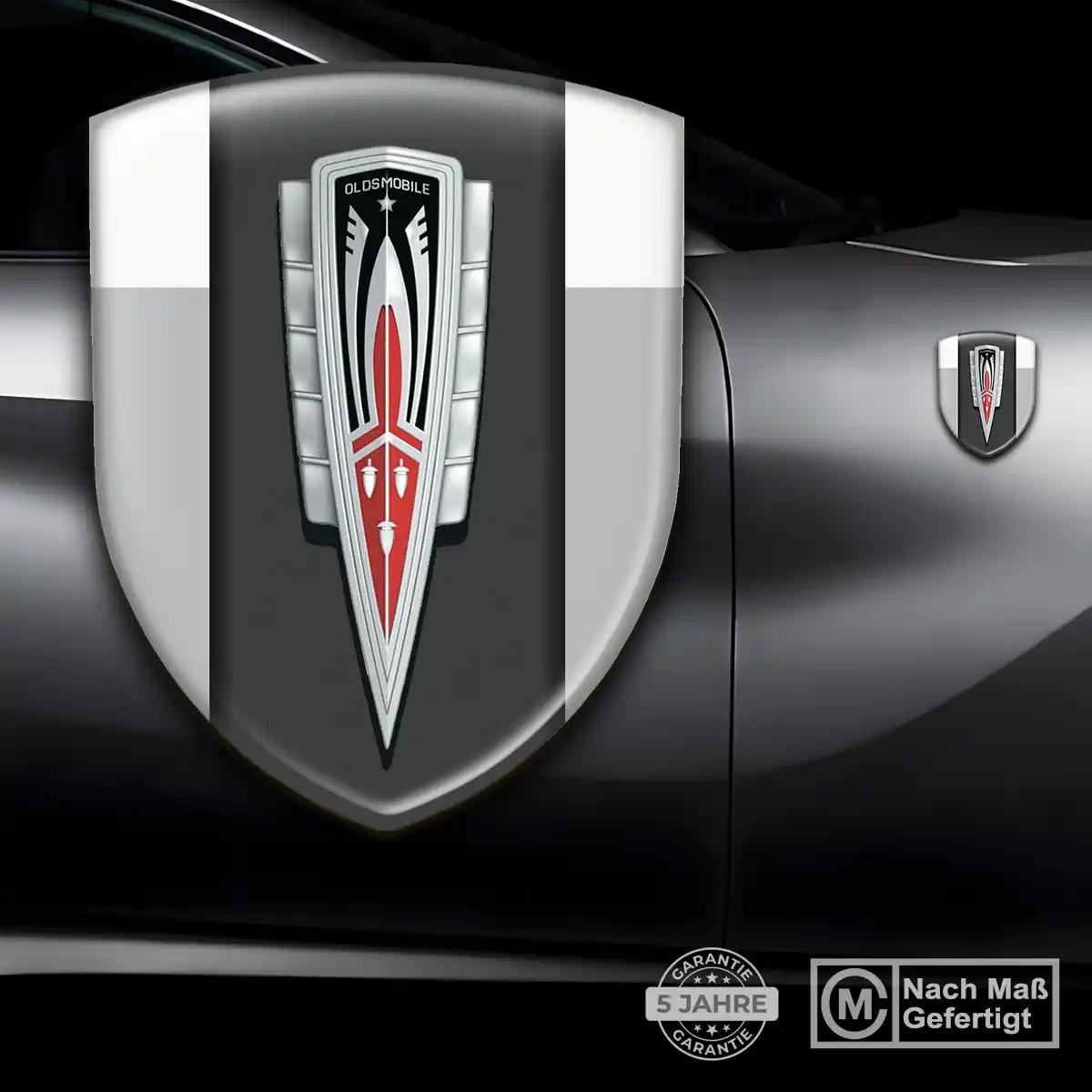 Oldsmobile Silikon Aufkleber Wappen Markenedition