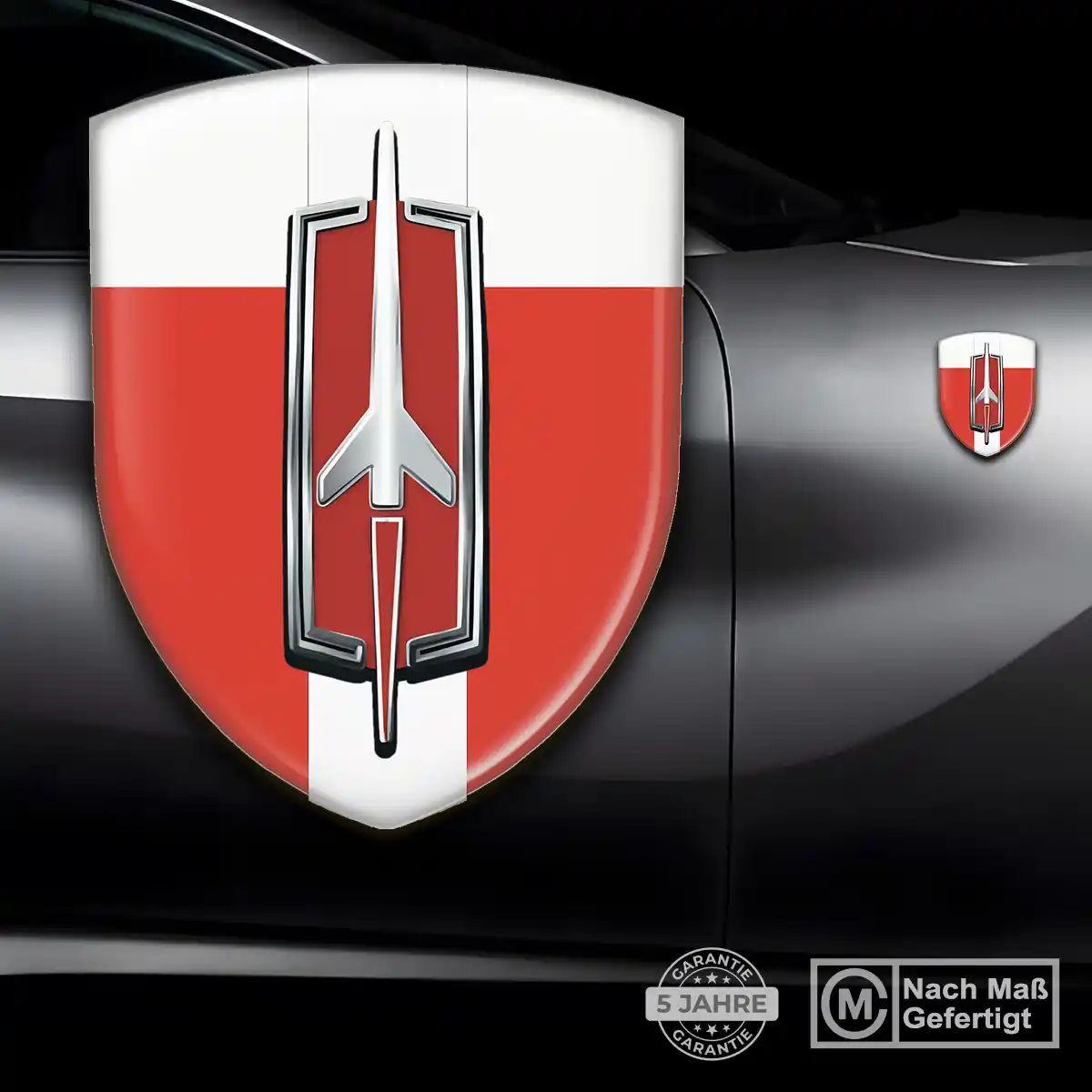 Oldsmobile Silikon Aufkleber Wappen Premium-Edition