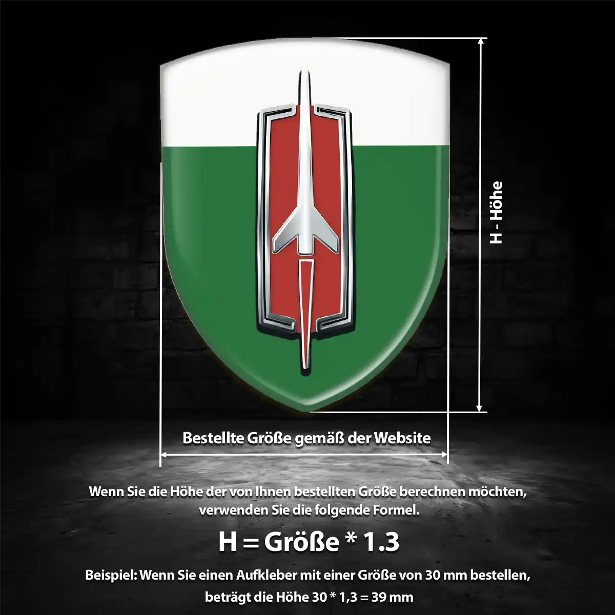 Oldsmobile Silikon Aufkleber Wappen Premiumqualität