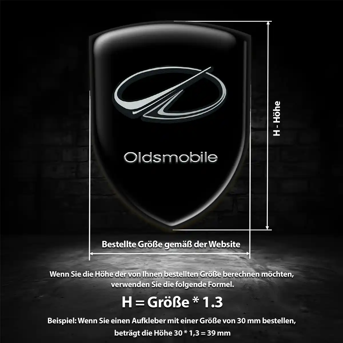 Oldsmobile Wappen Aufkleber Auto Stilvolles Design