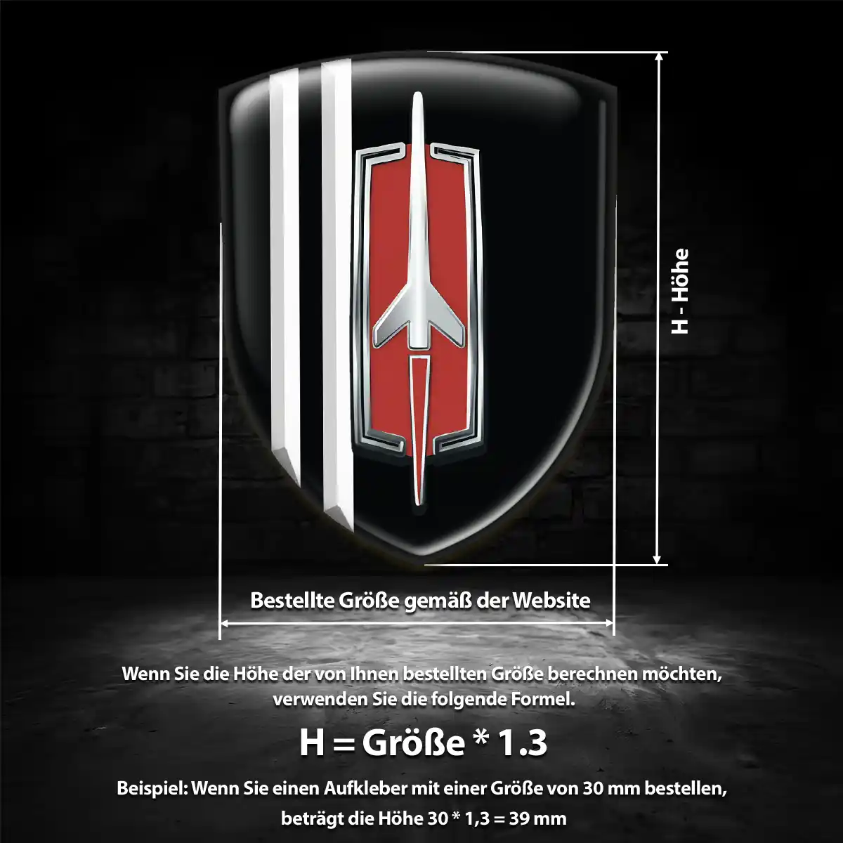 Oldsmobile Wappen Aufkleber Emblem Auto Edles Design