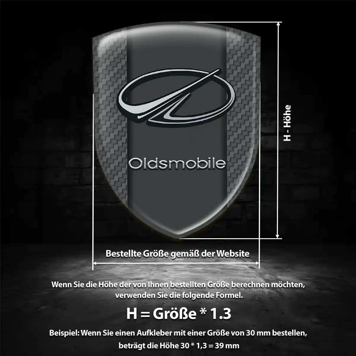 Oldsmobile Wappen Aufkleber Emblem Auto Elegantes Design