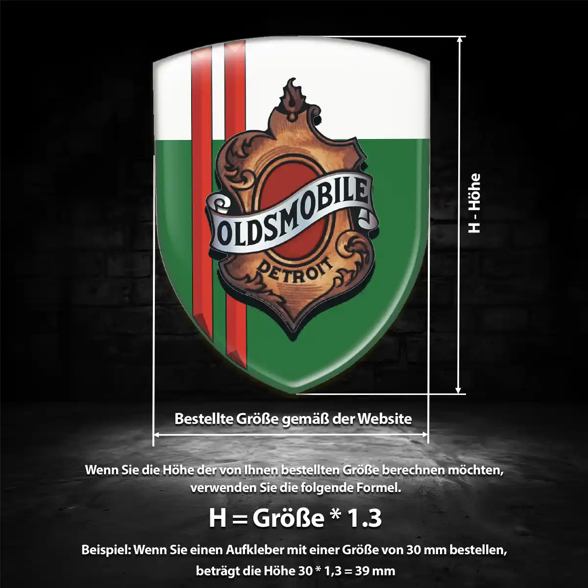 Oldsmobile Wappen Aufkleber Emblem Auto Modernes Design
