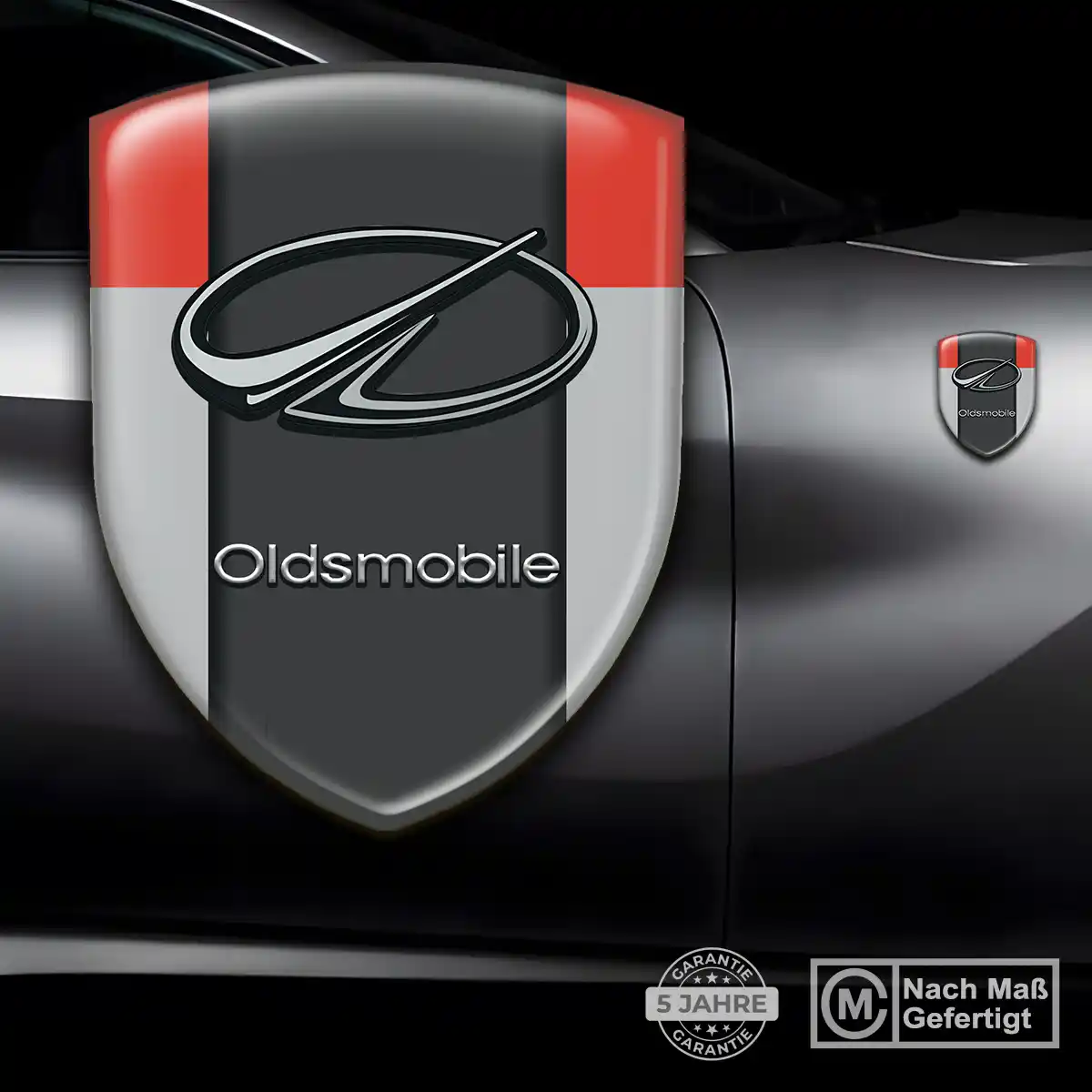 Oldsmobile Wappen Aufkleber Emblem Exterieurdesign