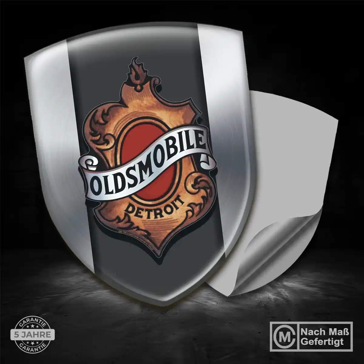 Oldsmobile Wappen Aufkleber Emblem Interieurdesign