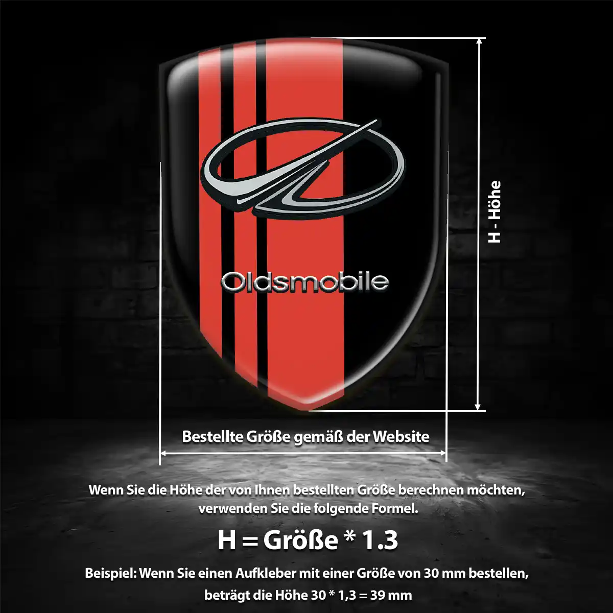 Oldsmobile Wappen Aufkleber Hohe Qualität