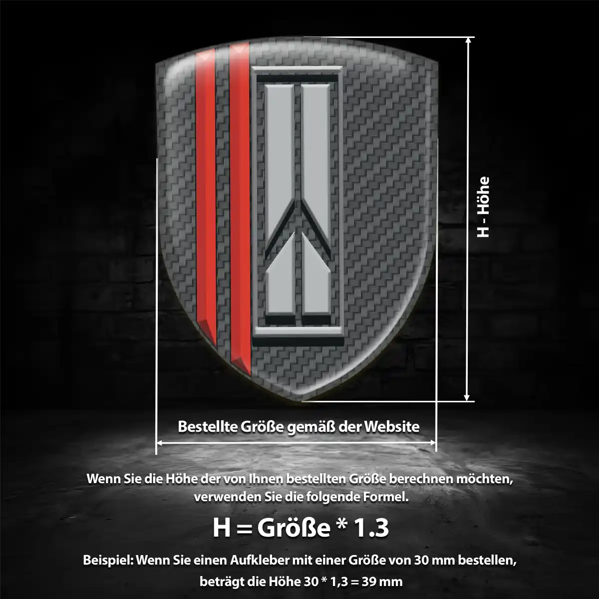 Oldsmobile Wappen Aufkleber Interieurdesign